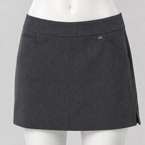 EP New York Gray Skort Women's Large Golf Tennis Minimalist Athleisure Club Y2K